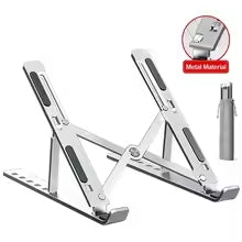 Metal Laptop Stand | Portable Aluminum Folding Adjustable Laptop Stand