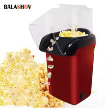 220V Popcorn Makers Mini Popcorn Machine Electric | Fully Automatic Popcorn Machine For Home Kitchen