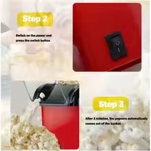 220V Popcorn Makers Mini Popcorn Machine Electric | Fully Automatic Popcorn Machine For Home Kitchen