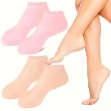 1 Pair Silicone Gel Moisturizing Socks for Dry, Cracked Heels & Foot Care